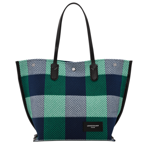 Essential L Tote bag , Navy/Lawn - Canvas - View 4 of  5