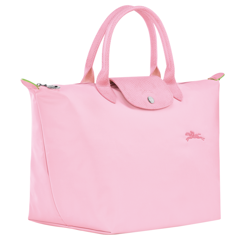 Le Pliage Green M Handbag , Pink - Recycled canvas  - View 2 of  5