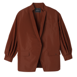 Kimono jacket , Chestnut - Technical taffeta
