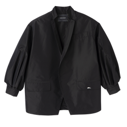 Kimono jacket , Black - Techno taffeta