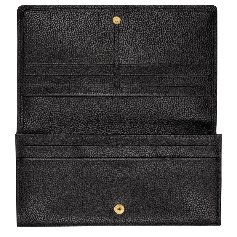 House check and clearance leather continental wallet