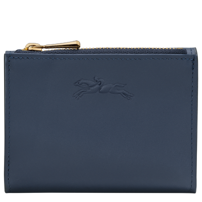 &Eacute;pure Compact wallet , Navy - Leather
