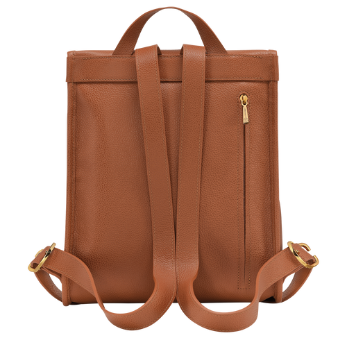 Le Foulonné Backpack , Caramel - Leather - View 4 of  5