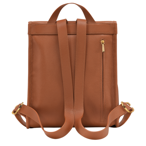 Le Foulonné Backpack , Caramel - Leather - View 4 of 5