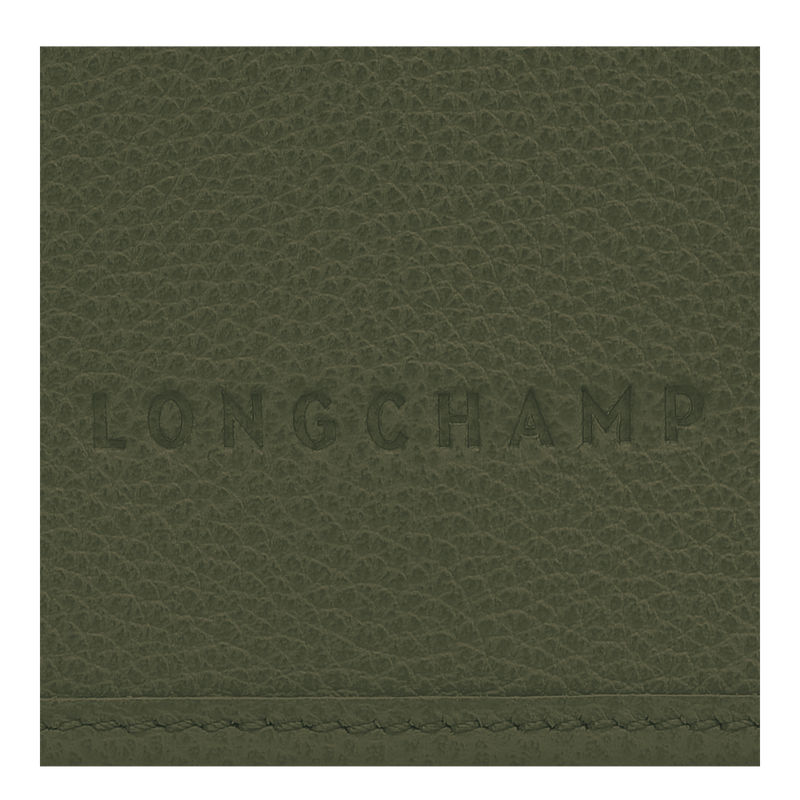 Le Foulonné XS Clutch , Khaki - Leather  - View 6 of 6