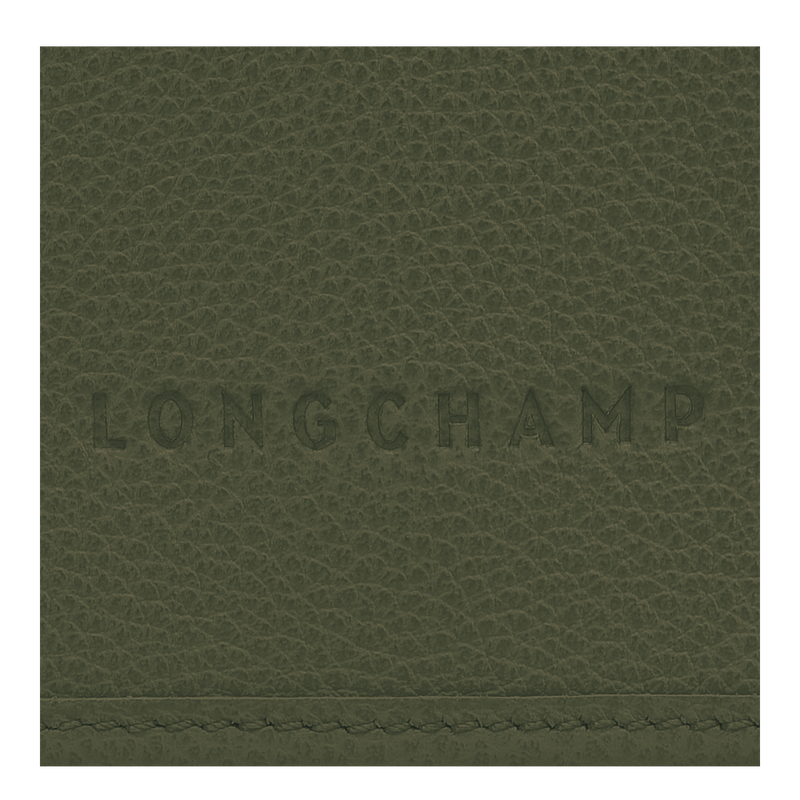 Le Foulonné XS Clutch , Khaki - Leather  - View 6 of  6