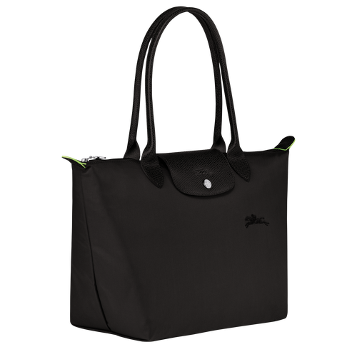 Le Pliage Green M Tote bag , Black - Recycled canvas - View 3 of  7