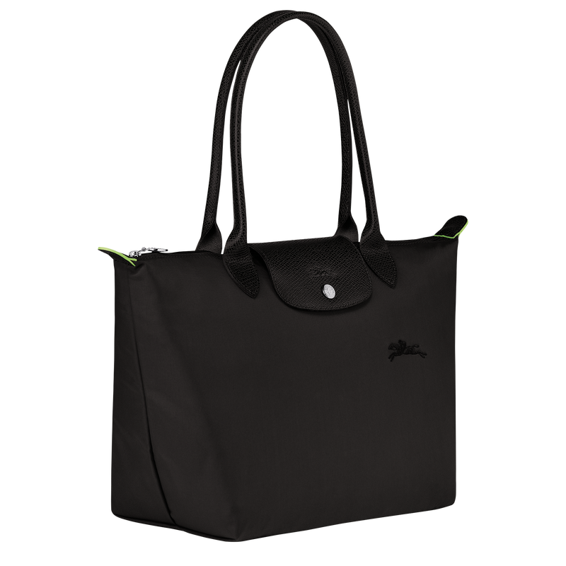 Le Pliage Green M Tote bag , Black - Recycled canvas  - View 3 of 7