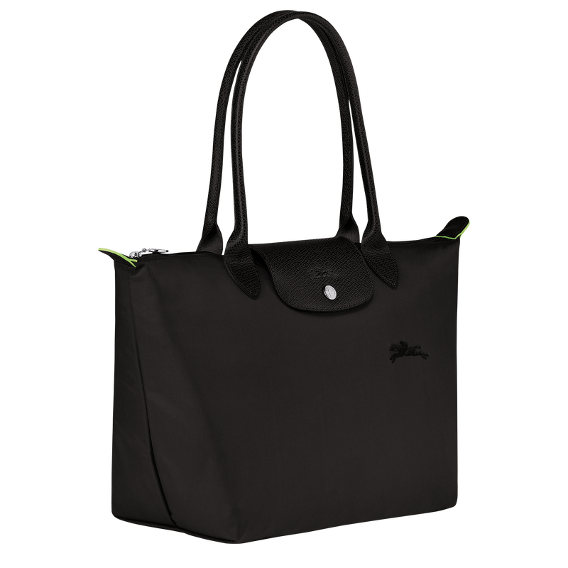 Le Pliage Green M Tote bag , Black - Recycled canvas  - View 3 of  6