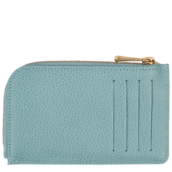 Le Foulonné Card holder , Eucalyptus - Leather