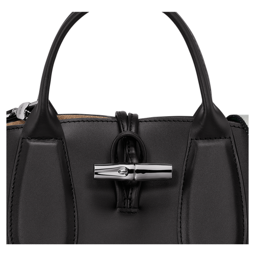 Le Roseau S Handbag , Black - Leather - View 7 of 7