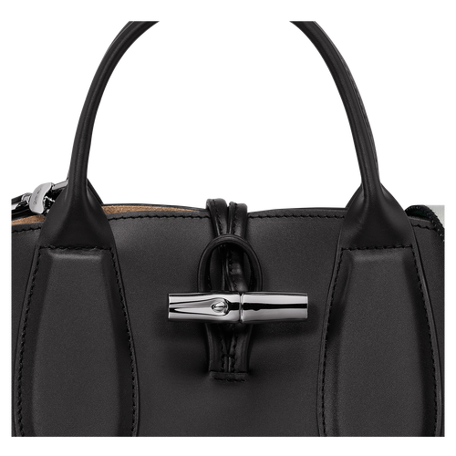 Roseau S Handbag , Black - Leather - View 7 of  7