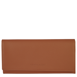 Le Foulonné Continental wallet , Caramel - Leather