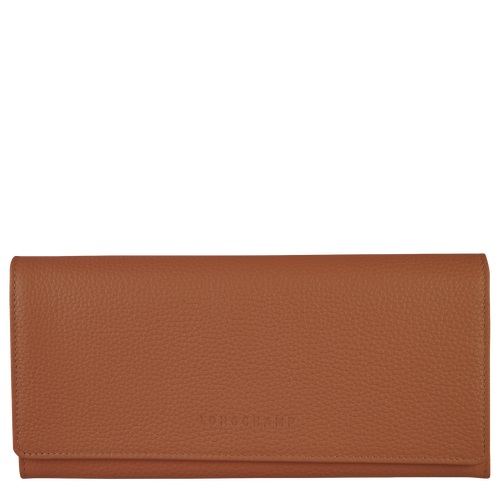 Le Foulonné Continental wallet , Caramel - Leather - View 1 of 4