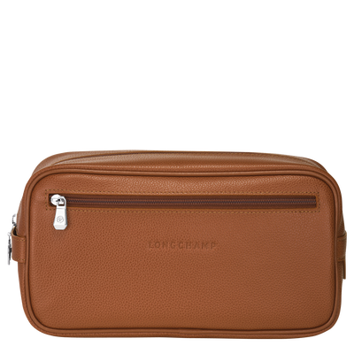 Le Foulonn&eacute; Toiletry case , Caramel - Leather