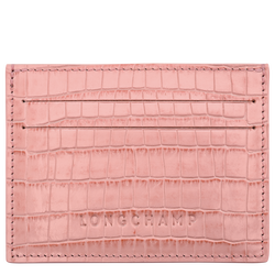 Longchamp Pocket Card holder , Pink Tea - Leather