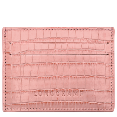 Longchamp Pocket Card holder , Pink Tea - Leather