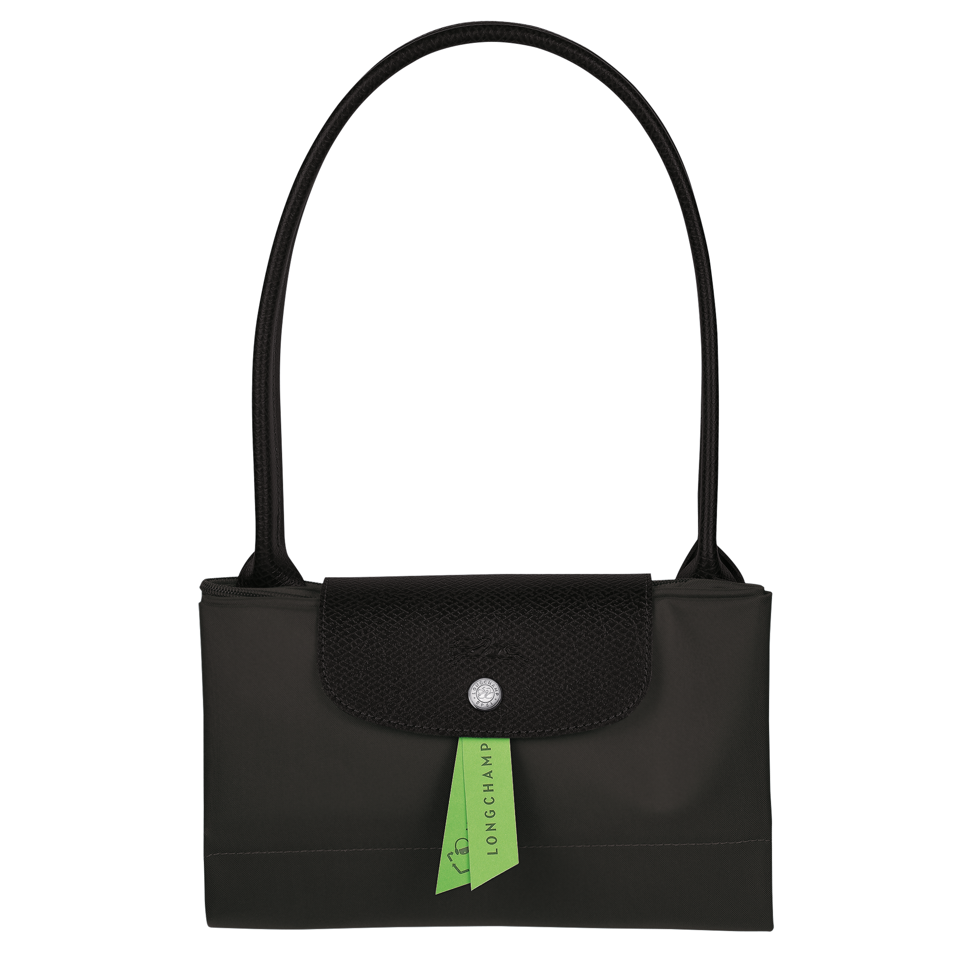 Le Pliage Green Bolso hombro Lona reciclada - Negro (L1899919001) | Longchamp ES