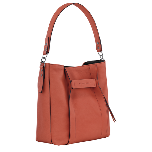Longchamp 3D M Hobo bag , Sienna - Leather - View 3 of  6