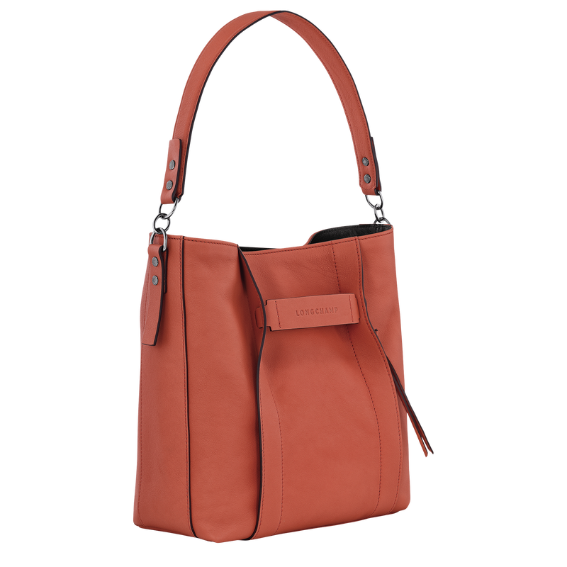 Longchamp 3D M Hobo bag , Sienna - Leather  - View 3 of  6