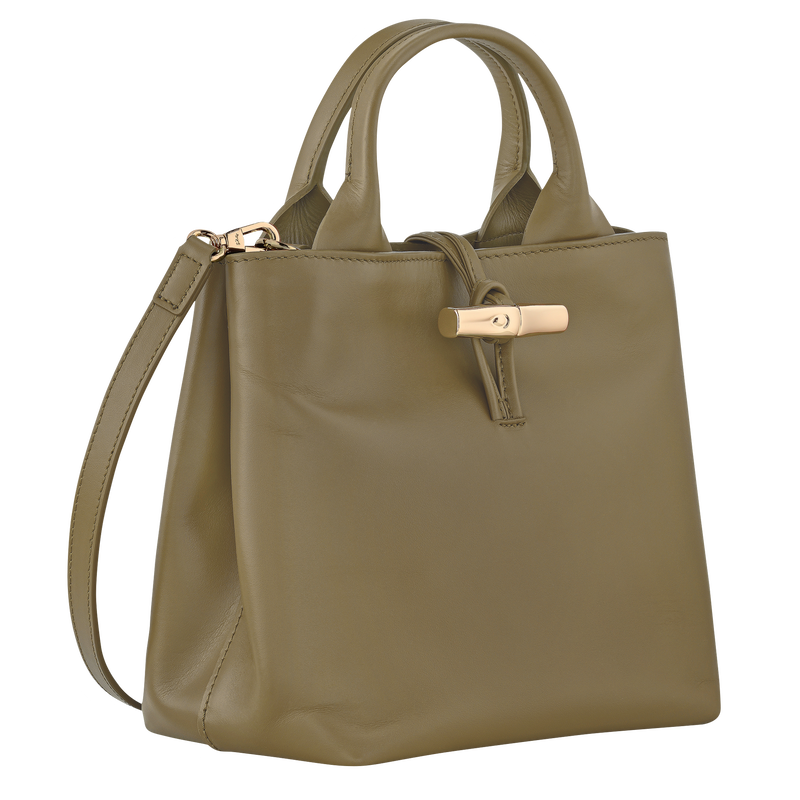 Sac à main S Le Roseau , Cuir - Olive  - Vue 3 de 7