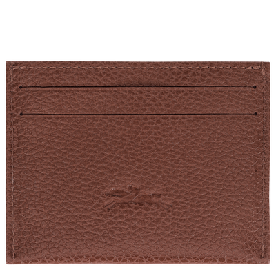 Le Foulonné Card holder , Coffee - Leather
