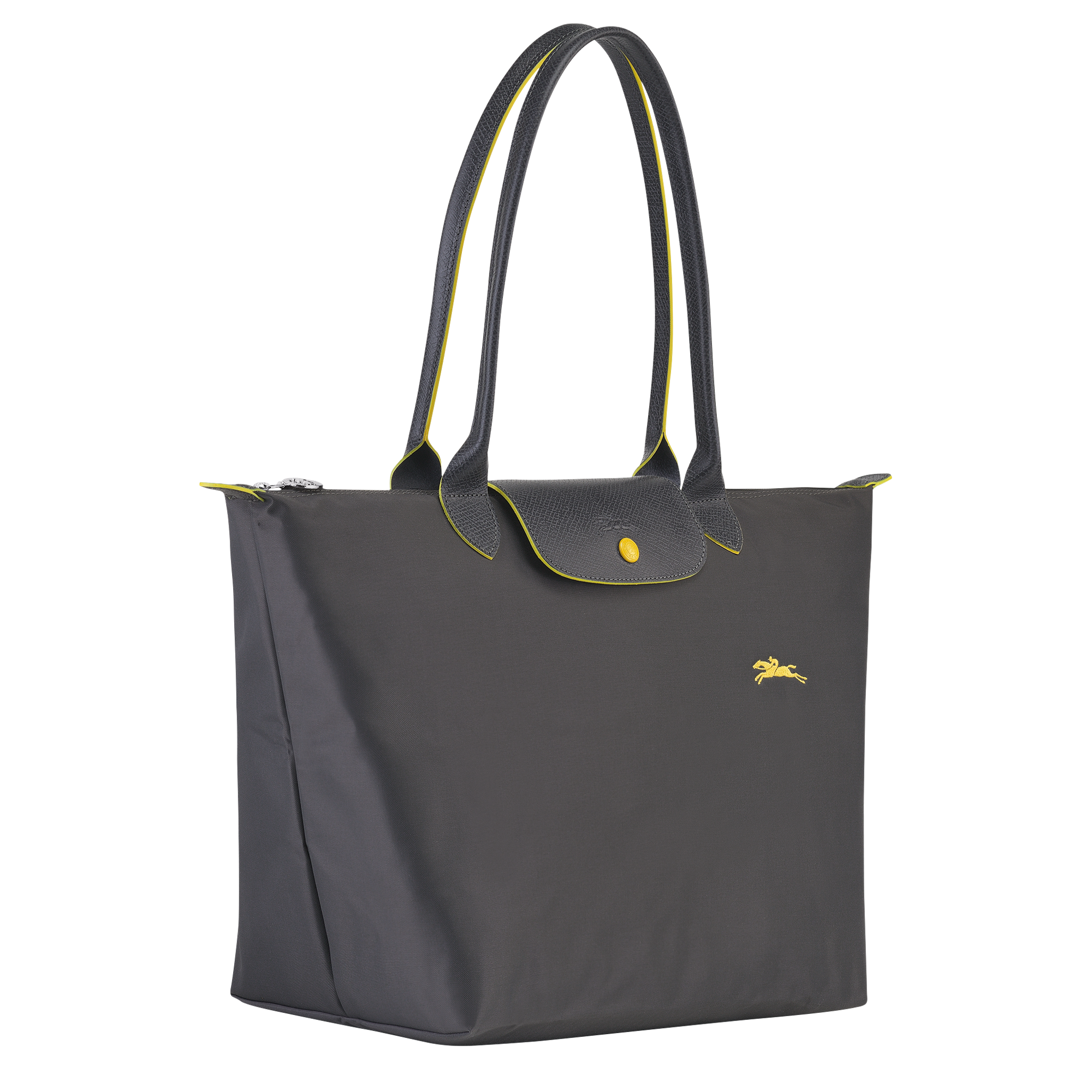 longchamp le pliage medium grey