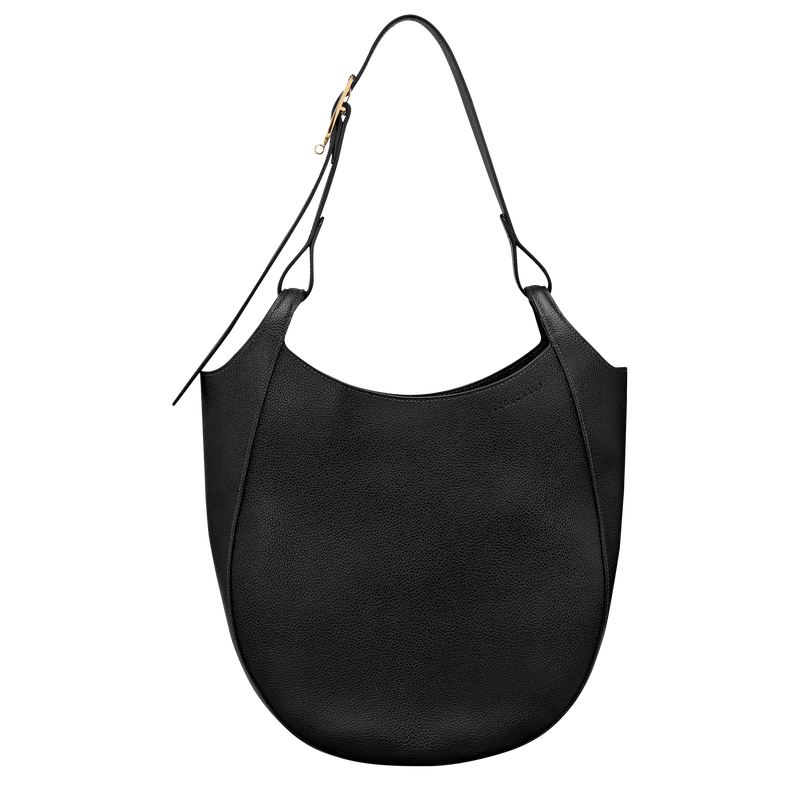 Le Foulonn&eacute; L Hobo bag , Black - Leather  - View 1 of 6