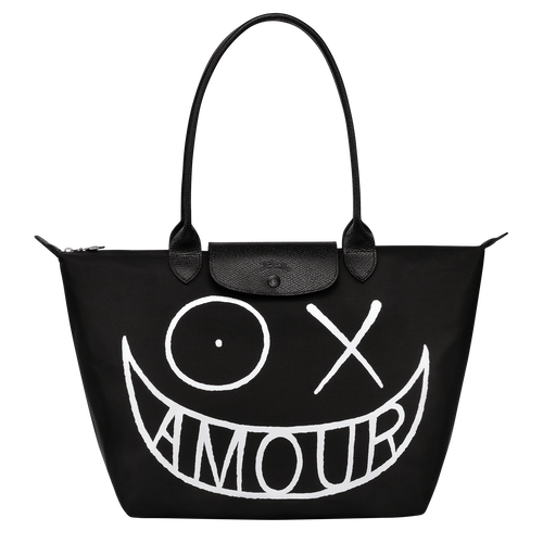 Longchamp x André Shopping bag L,  Nero