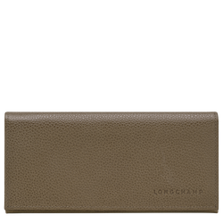 Le Foulonné Long continental wallet , Caper - Leather