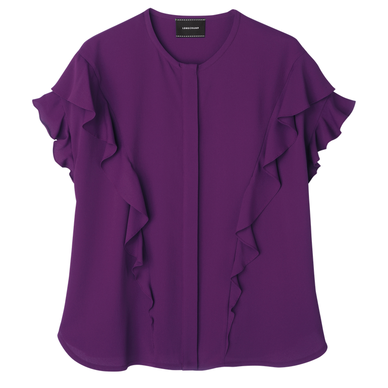 Blouse , Violet - Crepe  - View 1 of  4