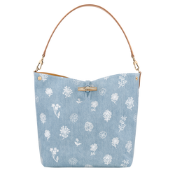 Le Roseau M Hobo bag , Sky Blue - Canvas