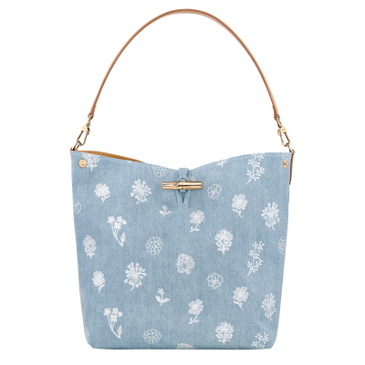 Schultertasche M Le Roseau , Canvas - Himmelblau