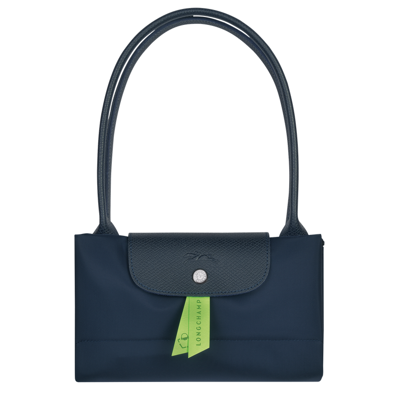 Le Pliage Green L Tote bag , Navy - Recycled canvas  - View 5 of 5