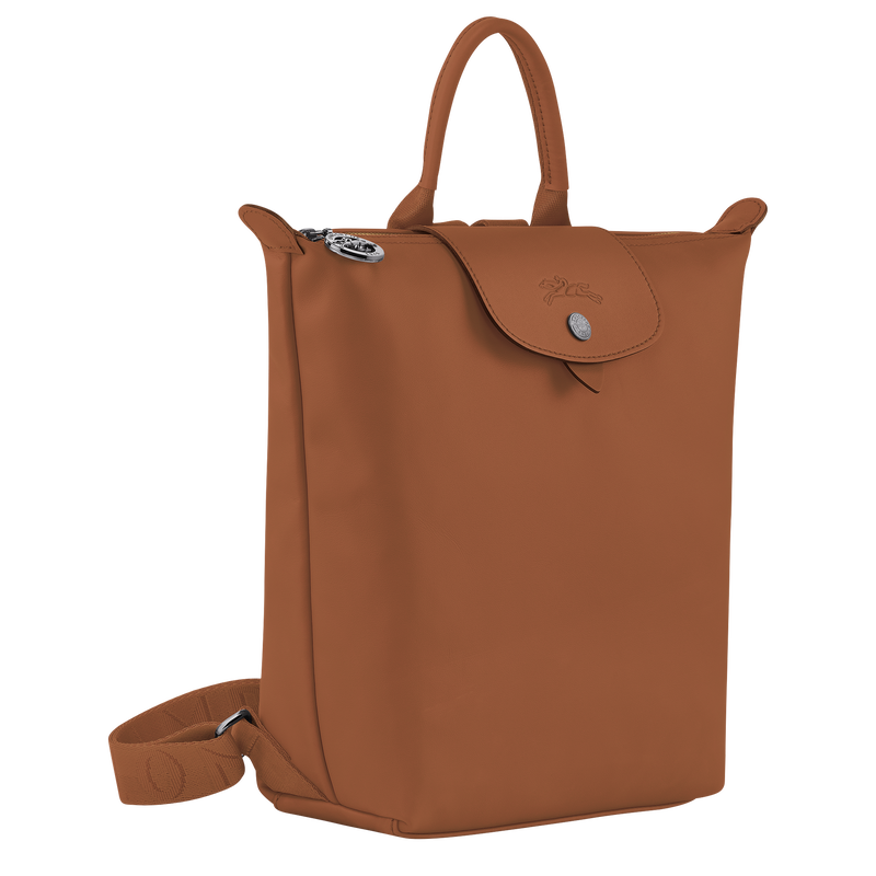 Rucksack S Le Pliage Xtra , Leder - Cognac  - Ansicht 3 von 6