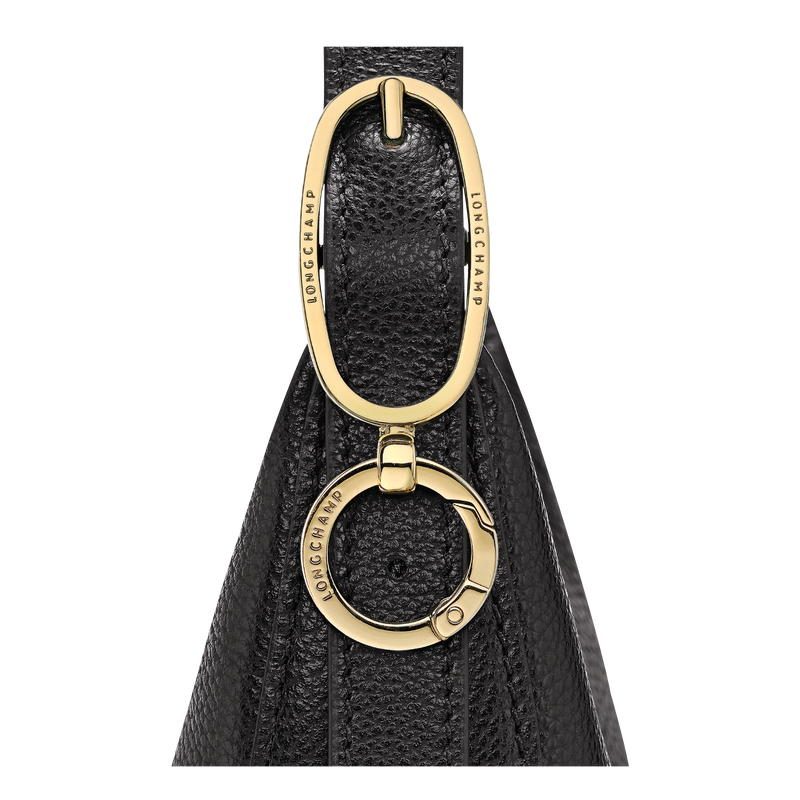 Mala a tiracolo S Le Foulonn&eacute; , Pele - Preto  - Vista 6 de  6