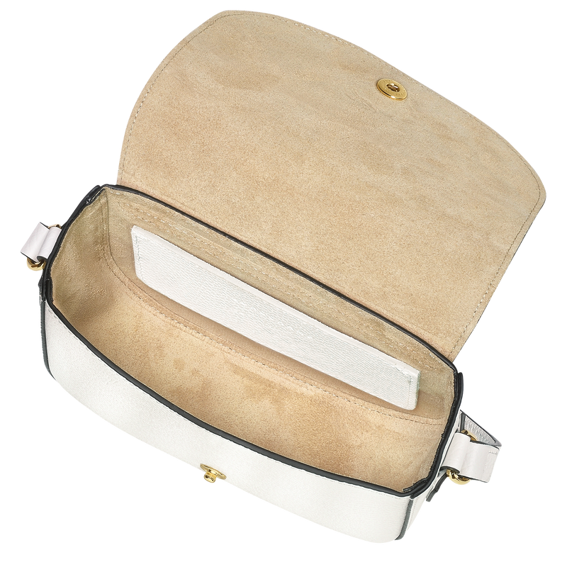 Épure XS Crossbody bag , White - Leather  - View 5 of 5