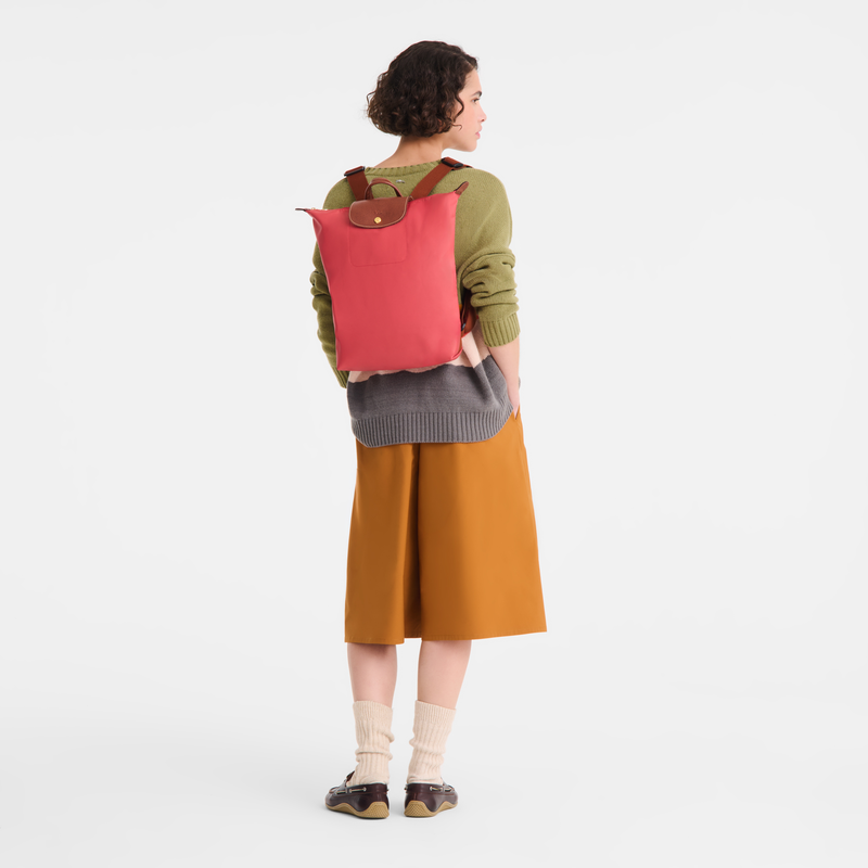 Le Pliage Original Mochila M , Lona reciclada - Fresa  - Vista 2 de 8