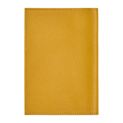 Le Foulonn&eacute; Passport cover , Nutmeg - Leather