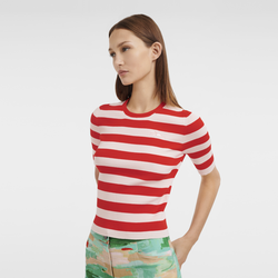Collezione Autunno-Inverno 2023 T-shirt in maglia,  Arancio/Rosa Pallido