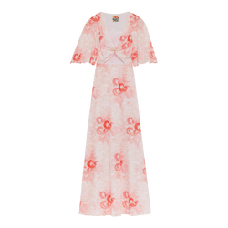 Long dress , Ballerina - Printed poplin