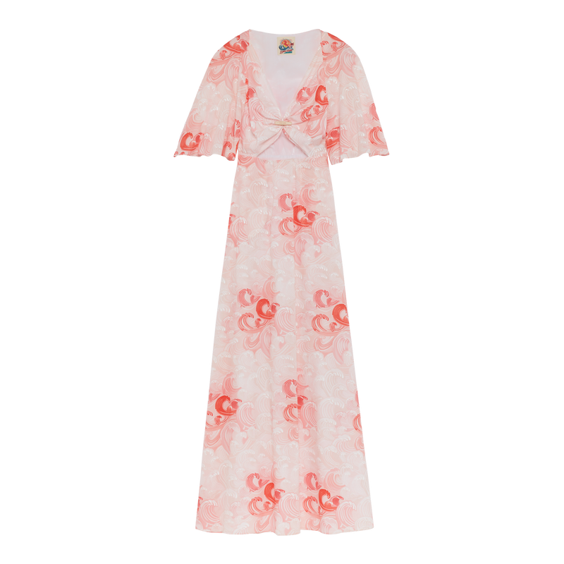 Vestido largo , Popelina estampada - Bailarina  - Vista 1 de 1