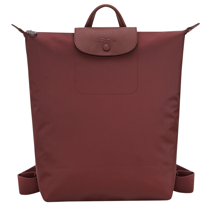 Le Pliage One M Backpack , Burgundy - Recycled canvas  - View 1 of  8