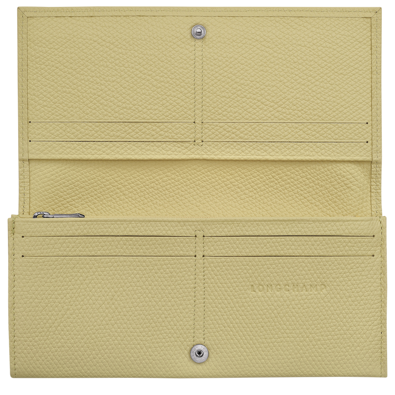 Le Roseau Long continental wallet , Pistachio - Leather  - View 3 of  3