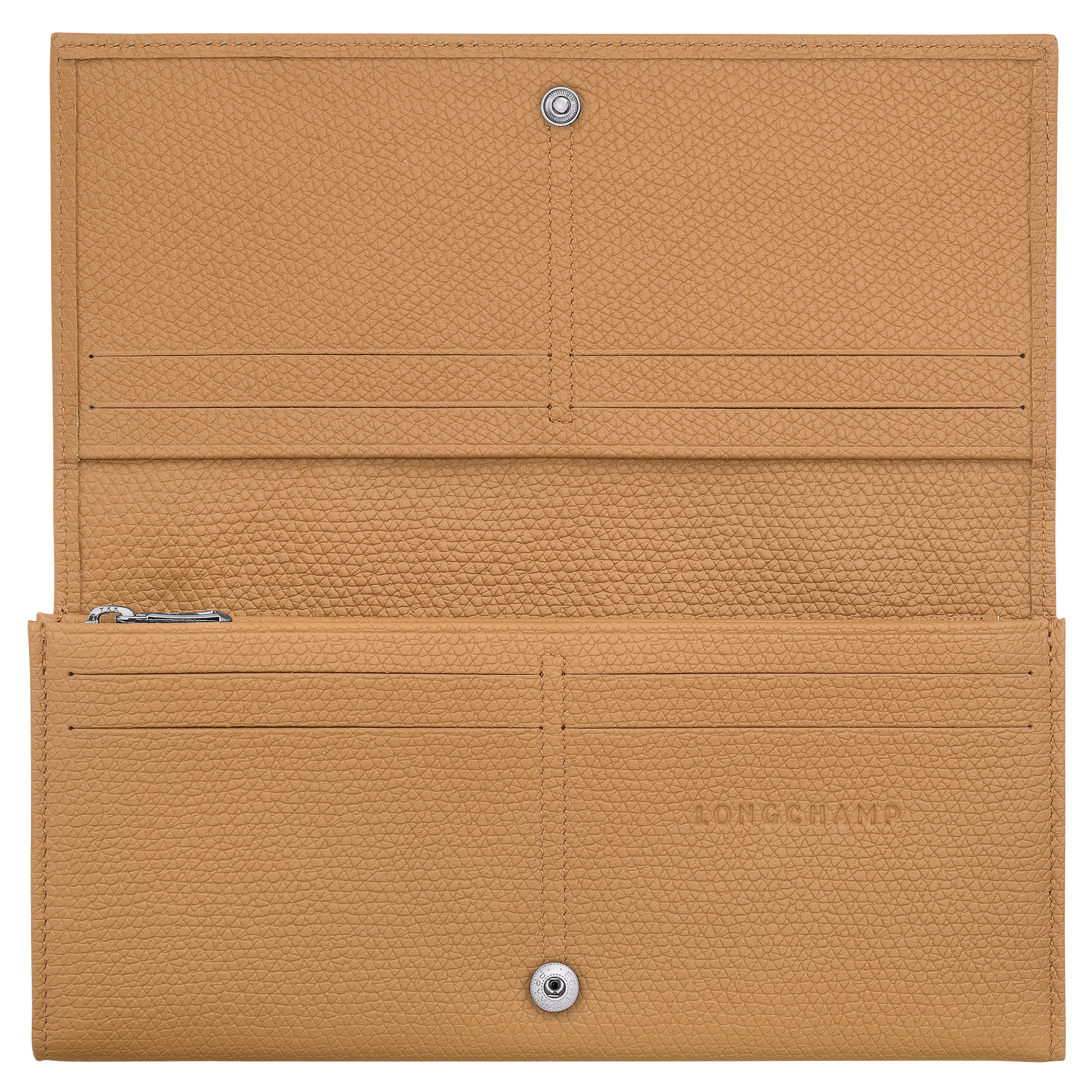 Long continental wallet, Walnut - View 3 of
3 - zoom in Le Roseau Long continental wallet, Walnut
