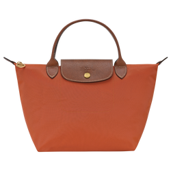 Le Pliage Original S Handbag , Brick - Recycled canvas