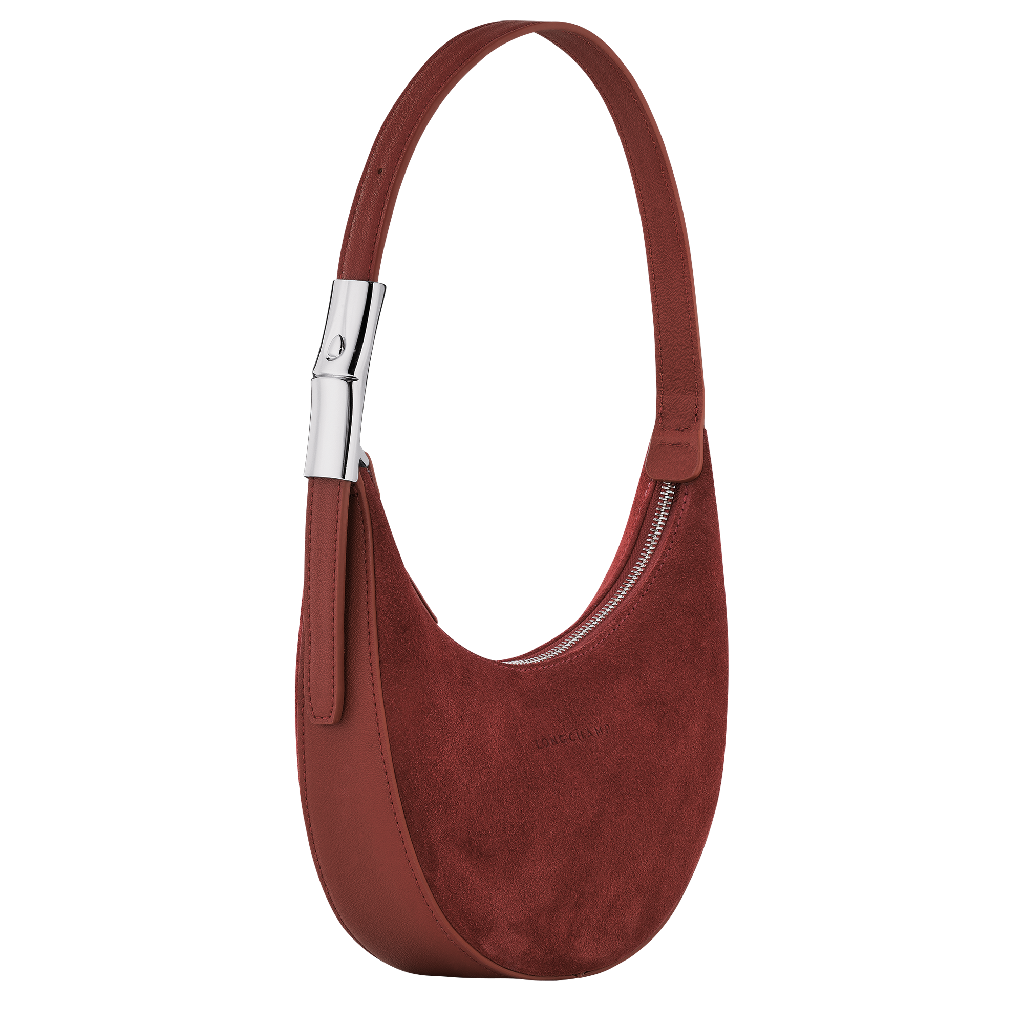 Roseau Essential 半月形單肩包 S, 赤褐色