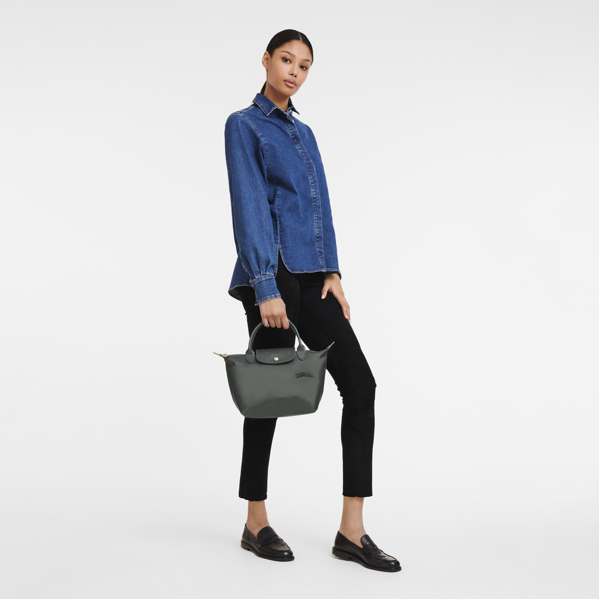 Le Pliage Green 手提包 S, 石墨