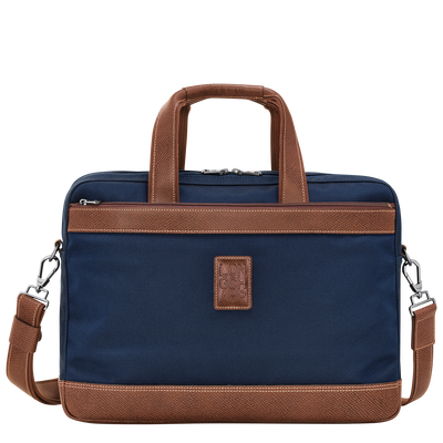 Aktentasche L Boxford , Recyceltes Canvas - Blau
