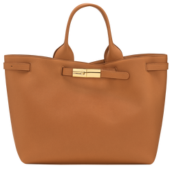 Le Smart L Tote bag , Caramel - Leather